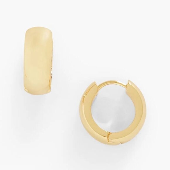 Talbots Classic Huggie Hoop Earrings - New with Tag - Picture 1 of 4